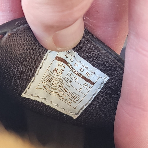 Roper Leather Animal Print Calf Hair Slip-on Loafer Flat Sneakers 8.5 - Picture 7 of 9